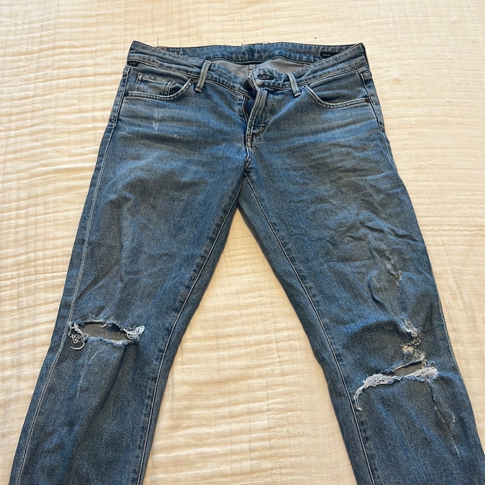 Citizens of humanity distressed Racer low rise skinny
